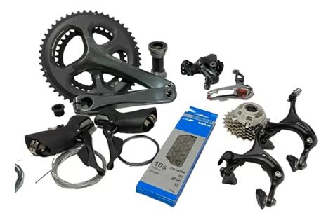 Kit Grupo Speed Shimano Tiagra 2x10v 4700 52 36d 11 25d Frete grátis