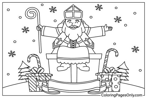 Nicholas Saint Nikolaus Nicolas Ausmalbilder Kostenlos Sinterklaas