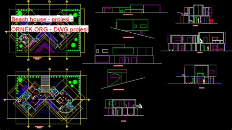 Proje Sitesi Küçük Ev Autocad Projesi