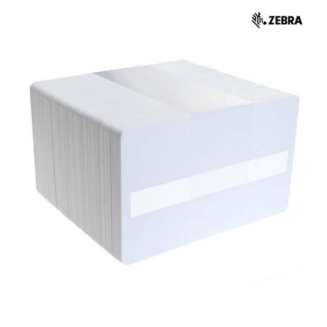 Cartes Zebra Premier PVC CR 80 Blanc Encart Signature Lot De 500