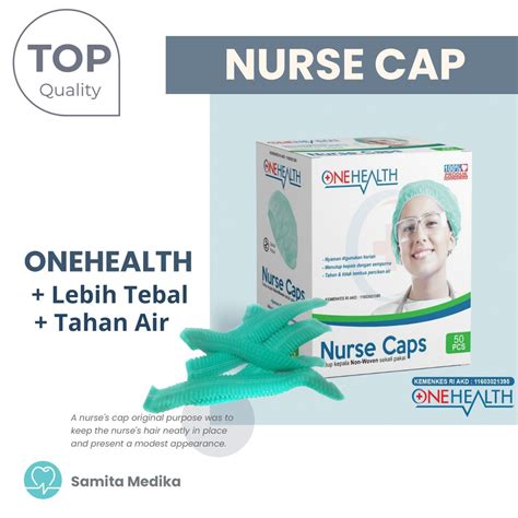 Jual Ecer Penutup Kepala Medis Nurse Cap Hair Cap Hairnet Tutup