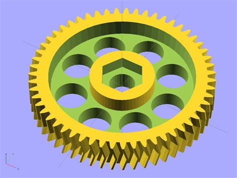 Ekobots Gear Generator Simple Or Double Helical Tooth By Jsirgado