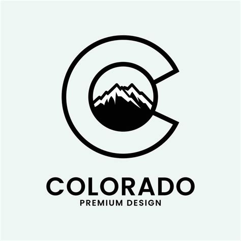 colorado line art design logo illustration icon 26140061 Vector Art at ...