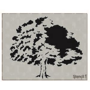 Oak Tree Stencil (8.5″x11″) | Stencil 1