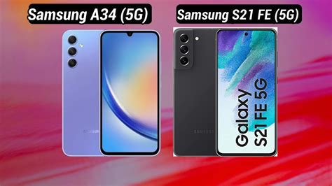 Samsung Galaxy A34 5g Vs Samsung S21 Fe 5g Comparison Best Smartphone Youtube