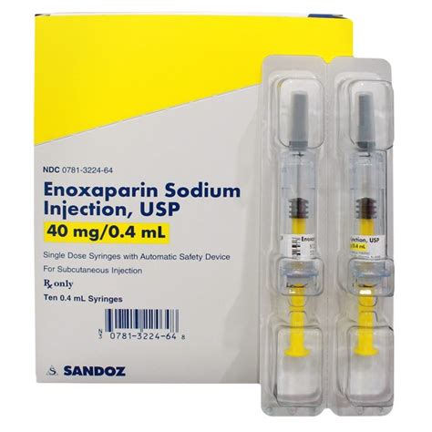 Enoxaparin Sodium 40mg04ml Rx Products