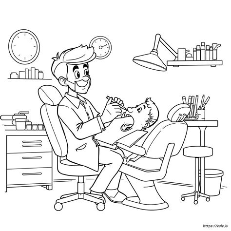 Desenho De Dentistas - Desenho De Dentista Para Colorir