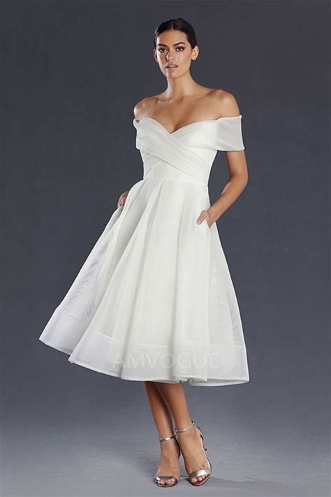 A Line Princess Off The Shoulder Tea Length Mother Of The Bride Dress