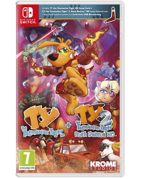 Ty The Tasmanian Tiger Hd Ty The Tasmanian Tiger 2 Bush Rescue Hd Bundle Nintendo Switch