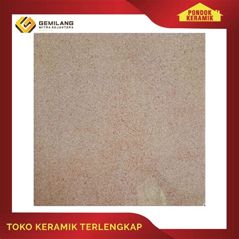 Jual Keramik Lantai Gemilang X Granity Beige Shopee Indonesia