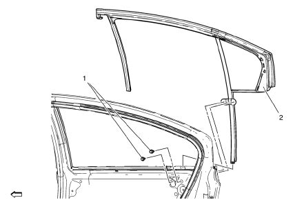 Chevrolet Cruze Repair Manual Rear Side Door Stationary Window