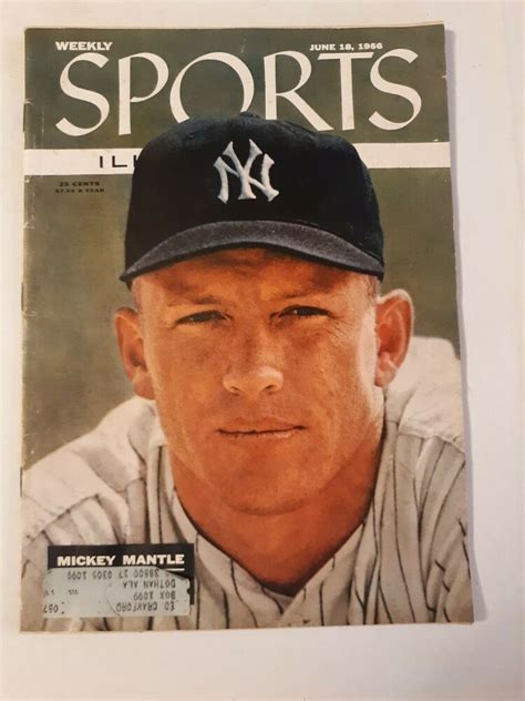 Sports Illustrated June 1956 Mickey Mantle Cover Mickey Mantle