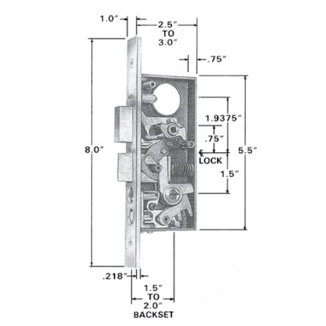 Baldwin Estate 6800 6802 Entrance Mortise Lock Box Lever X Lever