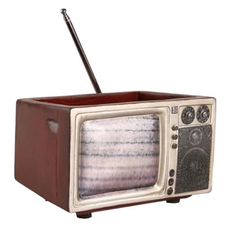 garden home decor outdoor resin retro radio flower pot plant cm