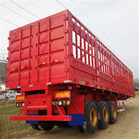 Axles Ton T Cargo Fence Semi Trailer China Fence Trailer And