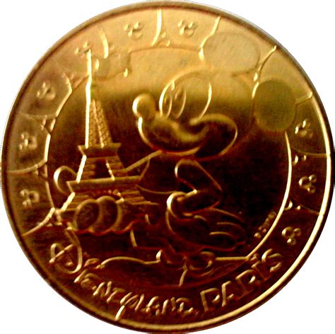 Monnaie De Paris Tourist Token Disneyland Paris Mickey Et La Tour