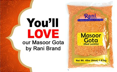 Amazon Rani Masoor Gota Football Indian Red Lentils Skinless