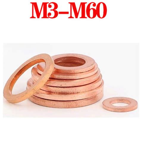 M M M M M M M M Metric Copper Sealing Washers Flat Seals