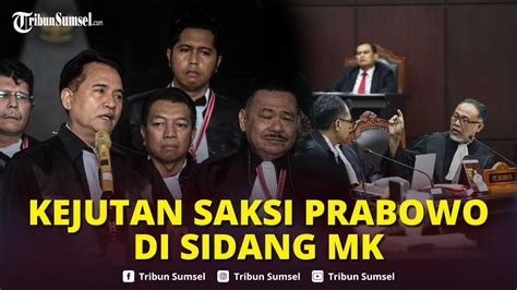 Giliran Saksi Dan Ahli Kubu Prabowo Gibran Beri Keterangan Di Mk