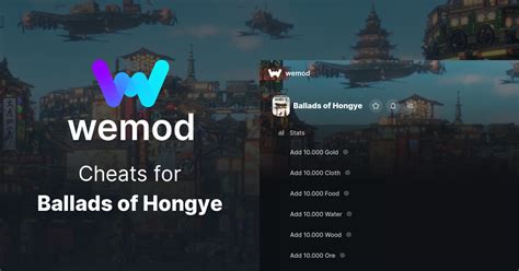 Ballads Of Hongye Achievements For Steam Wemod