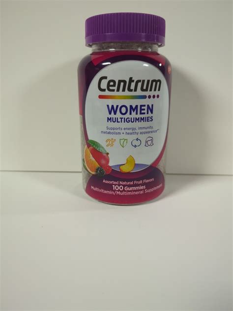 Centrum Women Multigummies Assorted Natural Fruit Flavors Gummies