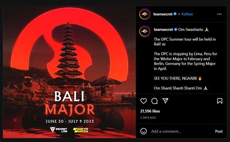 Dota Konfirmasikan Bali Major Untuk Juni Juli Jagat Play