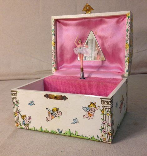 Who Didnt Have A Dancing Ballerina Musicjewelry Box Jdj Music Box Ballerina Vintage