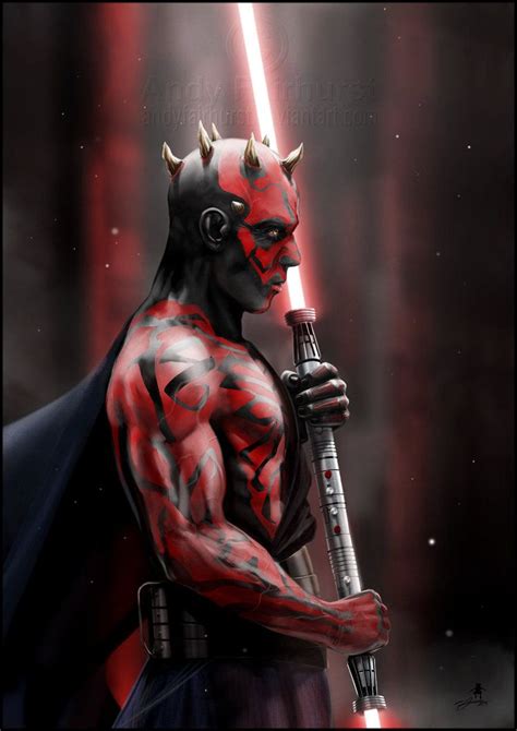 Darth Maul By Andyfairhurst On Deviantart Star Wars Pictures Star