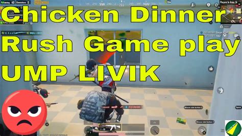 UMP Rush Gameplay Chiken Dinner Livik Gooline Space Pubg Mobile