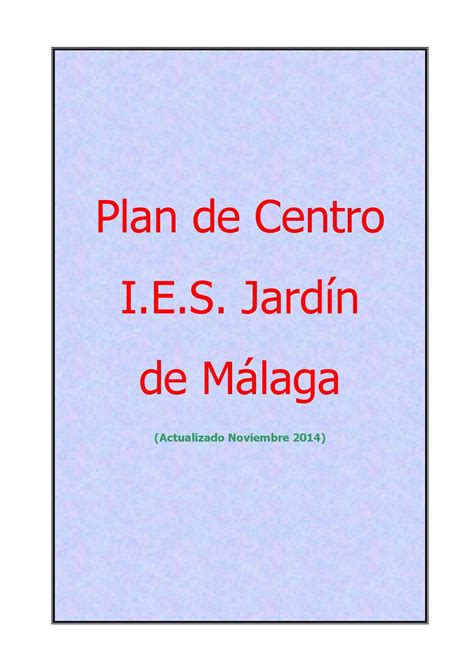 Calam O Plan De Centro Actualizado