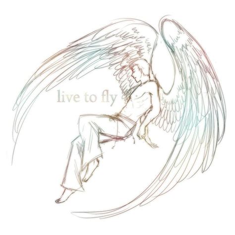 Angels Flying Drawing Poses With Wings Drawing Art Reference Poses