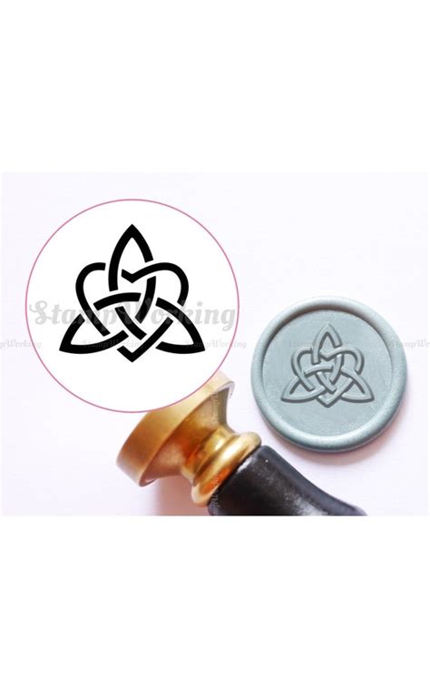 Celtic Knot Wax Seal Stamp Celtic Heart Sealing Wax Stamp Etsy