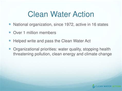 Ppt Clean Water Action Perspective Powerpoint Presentation Free