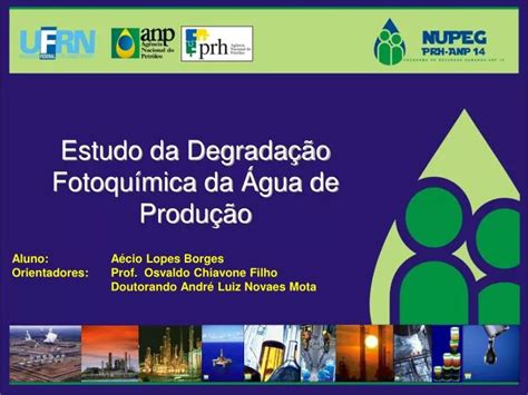 PPT Estudo da Degradação Fotoquímica da Água de Produção PowerPoint