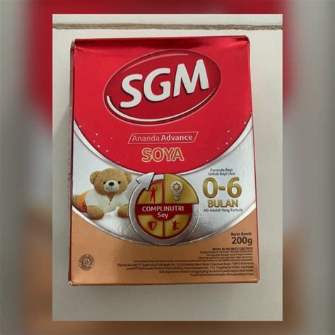 Jual Sgm Ananda Advance Soya Bulan Gr Kemasan Baru Kardus