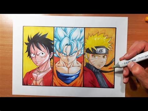 Goku Vs Naruto Drawing