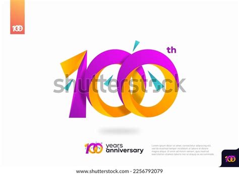 Number 100 Logo Icon Design 100th Stock Vector (Royalty Free ...