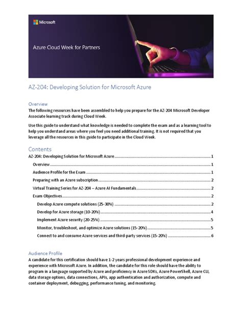 Preparing For The Az 204 Microsoft Developer Associate Exam A Comprehensive Guide To Developing