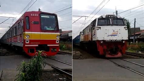 Nonton Kereta Api Di Pondok Ranji Part 2 Ada Lokal Rangkas KRL