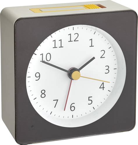 Buy Tfa Dostmann Quartz Alarm Clock Grey Yellow Alarm Times