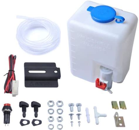 Universal 12v Windscreen Washer Bottle Kit Motor Pump Jets 160186 Classic Mini Ebay