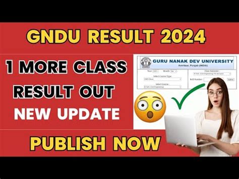 Gndu Result Publish Now New Update Nd Th Th Semester