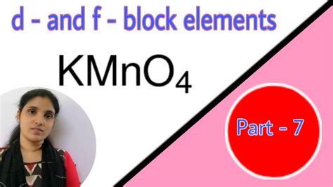 Potassium Permanganate Kmno4 Ll Ncert Ll Preparation And Properties Ll Youtube