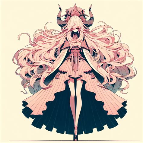 DND pink demon with extremely long | Fanart