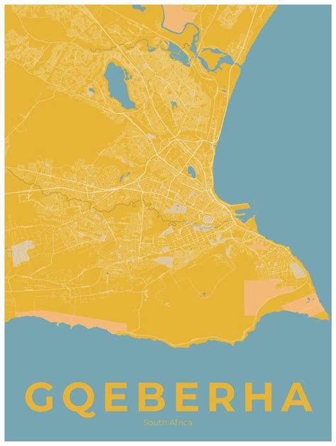 Free Gqeberha Map Poster - Craft & Oak