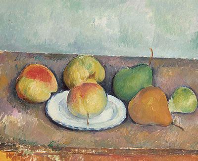 Still Life With Apples And Pears Cezanne Painting Reproduction