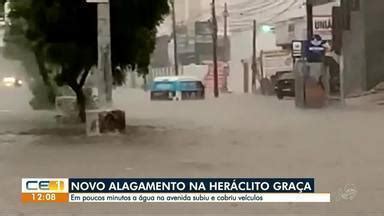 CETV 1ª Edição Fortaleza Chuva forte no começo da manhã alaga ruas