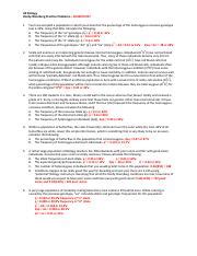 Hardy Weinberg Practice Problems Answer Key Pdf Ap Biology