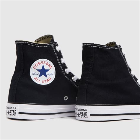 Womens Black White Converse All Star Hi Trainers Artofit