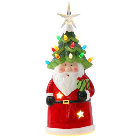 Buy Orgrimmar Ceramic Santa Figurine With Led And Point Star Tree